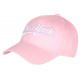 Casquette NY Rose Pastel Rétro Classe en Coton Bronxa Baseball