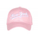 Casquette NY Rose Pastel Rétro Classe en Coton Bronxa Baseball CASQUETTES Hip Hop Honour