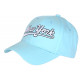 Casquette NY Bleue Pastel Rétro Classe en Coton Bronxa Baseball