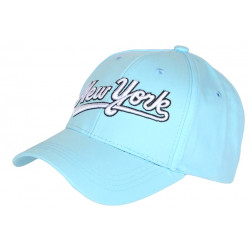 Casquette NY Bleue Pastel Rétro Classe en Coton Bronxa Baseball CASQUETTES Hip Hop Honour