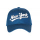 Casquette NY Bleue Vintage Chic en Coton Bronxa Baseball CASQUETTES Hip Hop Honour