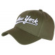 Casquette NY Verte Vintage Chic en Coton Bronxa Baseball CASQUETTES Hip Hop Honour