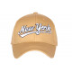 Casquette NY Beige Vintage Coton Classe Bronxa Baseball CASQUETTES Hip Hop Honour