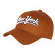 Casquette NY Camel Retro Chic en Coton Bronxa Baseball CASQUETTES Hip Hop Honour