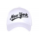 Casquette Enfant Blanche NY Vintage en Coton Bronxya 7 a 11 ans Casquette Enfant Hip Hop Honour