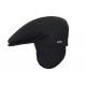 Casquette Herman plate Noire avec rabat ANCIENNES COLLECTIONS divers