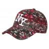 Casquette Enfant Rose et Blanche Cosmos NY Baseball Rorak 7 a 11 ans