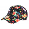 Casquette Enfant Flamants Roses Noire NY Tropicale de 7 a 11 ans