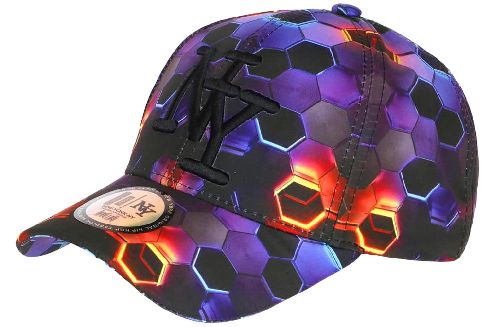Casquette NY Violette et Rouge Mode Streetwear Fashion Baseball Smoky