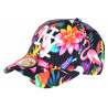 Casquette Flamants Roses Design Tropical NY Baseball Flamingo