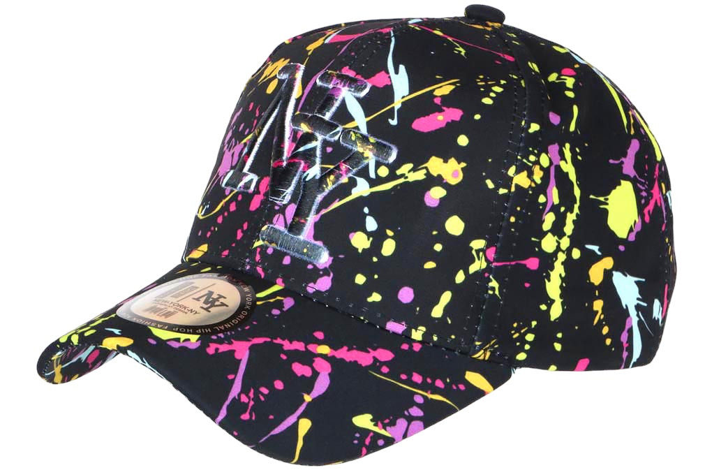 Casquette Baseball NY Jaune, Rose Et Noire - Taille Unique Neuve Avec étiquettes - Marque Hip Hop Honour