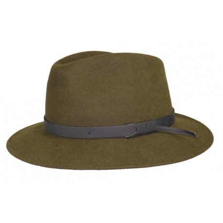 Chapeau feutre Herman Jones Kaki ANCIENNES COLLECTIONS divers