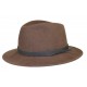 Chapeau Feutre Herman Jones Taupe ANCIENNES COLLECTIONS divers