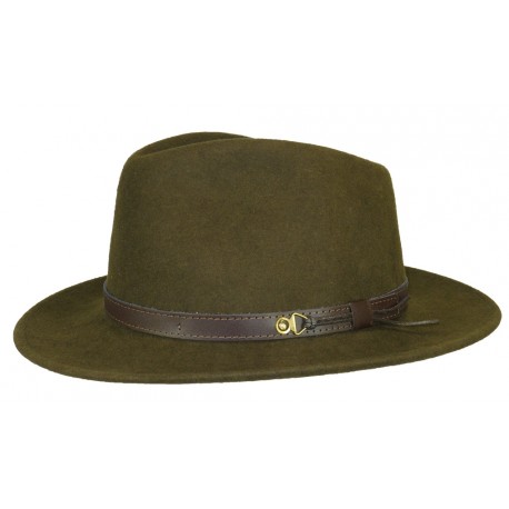 Chapeau feutre Vert Kaki Rob Herman ANCIENNES COLLECTIONS divers