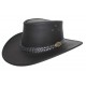 Chapeau Cuir Jacaru Wallaroo Noir ANCIENNES COLLECTIONS divers