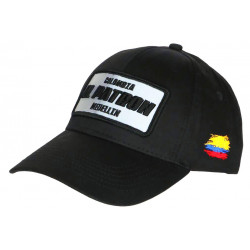 Casquette El Patron Noire Patch Reflect Argent Colombia Baseball CASQUETTES SKR