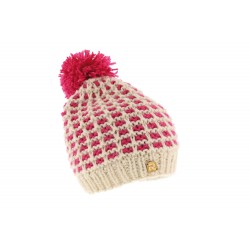 Bonnet Rmoutain Cold tricot quadrillage Fuschia ANCIENNES COLLECTIONS divers