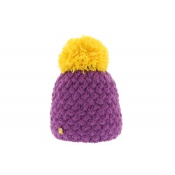 Bonnet Enfant Tricot Croisé Prune ANCIENNES COLLECTIONS divers