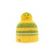 Bonnet Enfant Tricot Tricolore Jaune ANCIENNES COLLECTIONS divers