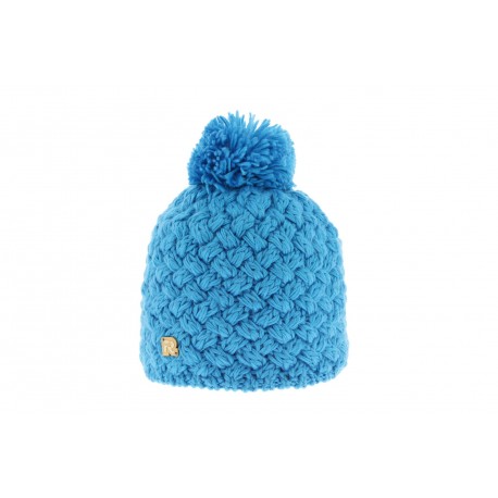 Bonnet Enfant Tricot croisé Rmoutain Turquoise ANCIENNES COLLECTIONS divers