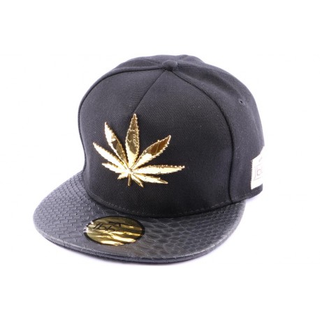 Casquette Snapback JBB Couture Noir et feuille ANCIENNES COLLECTIONS divers