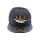 Casquette Snapback JBB Couture Noir et feuille ANCIENNES COLLECTIONS divers