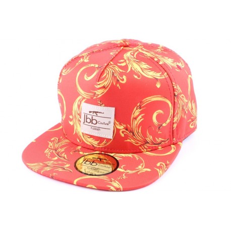 Casquette Snapback JBB couture Orange avec impression Or ANCIENNES COLLECTIONS divers