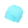 Bonnet New York Bleu Turquoise en Laine Tendance et Chaude Nevy BONNETS Hip Hop Honour