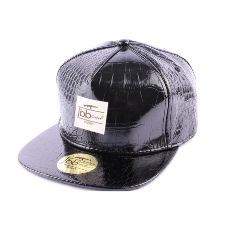 Casquette Snapback JBB Couture Noir en imitation Serpent ANCIENNES COLLECTIONS divers