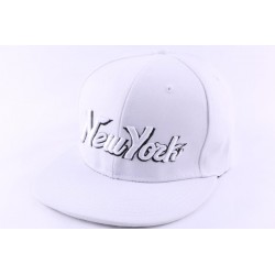 Casquette Snapback New york Blanche CASQUETTES Hip Hop Honour