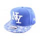 Snapback NY Bleu avec visière imprimée ANCIENNES COLLECTIONS divers