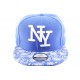 Snapback NY Bleu avec visière imprimée ANCIENNES COLLECTIONS divers