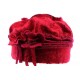 Toque femme en laine bouillie en coloris rouge ANCIENNES COLLECTIONS divers