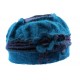 Toque femme en laine bouillie en coloris Bleu ANCIENNES COLLECTIONS divers