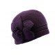 Bonnet Femme laine bouillie Violet ANCIENNES COLLECTIONS divers