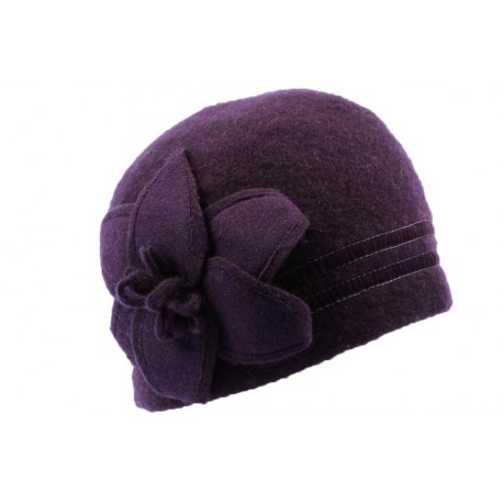 Bonnet Femme laine bouillie Violet ANCIENNES COLLECTIONS divers