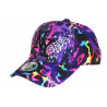 Casquette Enfant Leopard Rose et Jaune NY Baseball 7 a 11 ans Casquette Enfant Hip Hop Honour