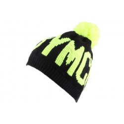 Bonnet YMCMB noir et jaune avec pompon ANCIENNES COLLECTIONS divers