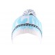 Bonnet YMCMB blanc et bleu avec pompon ANCIENNES COLLECTIONS divers