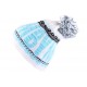 Bonnet YMCMB blanc et bleu avec pompon ANCIENNES COLLECTIONS divers