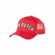 Casquette Von Dutch Rouge Classe Filet Baseball Custom CASQUETTES VON DUTCH