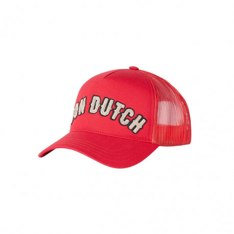 Casquette Von Dutch Rouge Classe Filet Baseball Custom CASQUETTES VON DUTCH