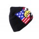 Bonnet Biker Noir avec aigle et drapeau BONNETS divers