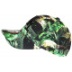 Casquette NY Tête de Mort Verte et Noire Streetwear Baseball Skull CASQUETTES Hip Hop Honour