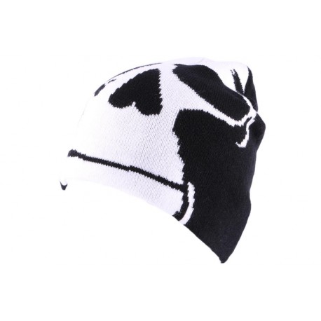 Bonnet Biker Noir avec tête de mort blanche ANCIENNES COLLECTIONS divers