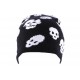 Bonnet Biker Noir avec imprimé petite tête de mort ANCIENNES COLLECTIONS divers