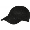Casquette Femme Pailletée avec Sequins Noire Elegante Erlia CASQUETTES Nyls Création