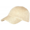Casquette Femme Pailletée avec Sequins Beige Elegante Erlia CASQUETTES Nyls Création