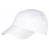 Casquette Femme Pailletée Sequins Blanche Elegante Erlia