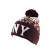 Bonnet Ny Marron et Leopard BONNETS Nyls Création